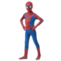 Kids’ Spider Hero Halloween Costume – Red & Black Jumpsuit with Mask