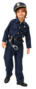 Kids’ Police Officer Halloween Costume – Boys’ Cop Uniform Set