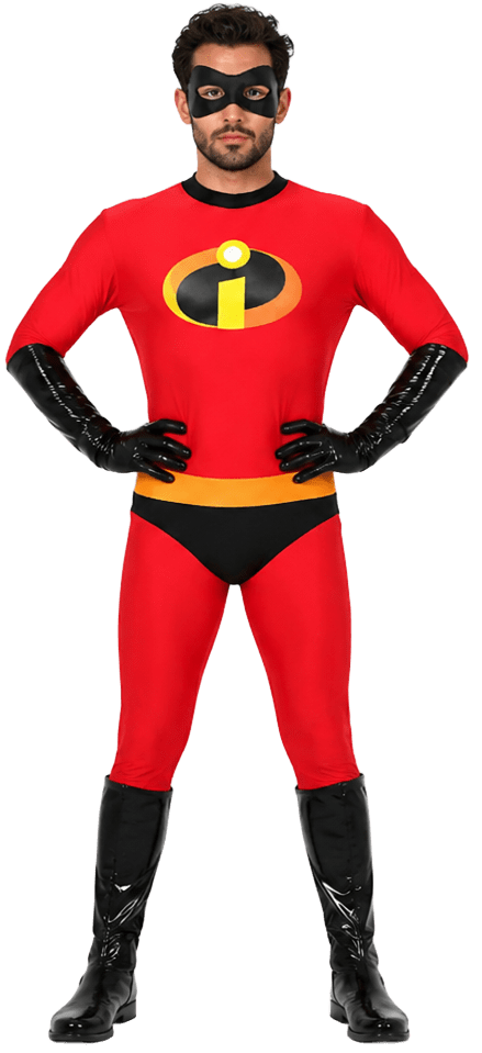 Men’s Red Superhero Halloween Costume