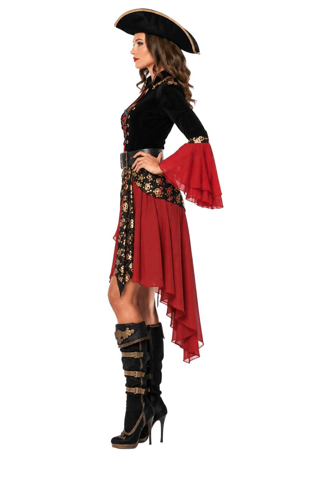 Women’s Pirate Captain Halloween Costume Set
