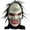 Scary Monster Horror Mask with Hair – Creepy Halloween Costume Mask