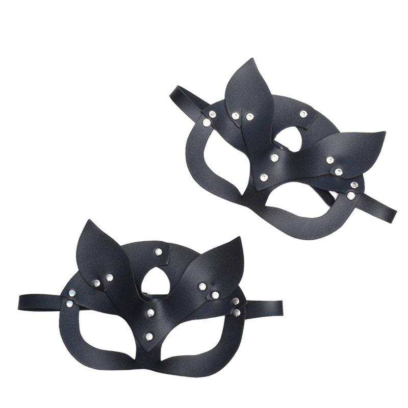 Black Cat Eye Mask – Gothic Halloween Cat Costume Mask