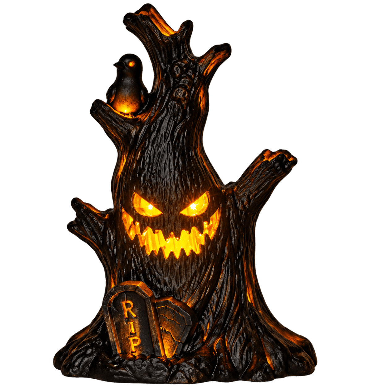 Halloween Pumpkin Lamp Ghost Stump Decoration
