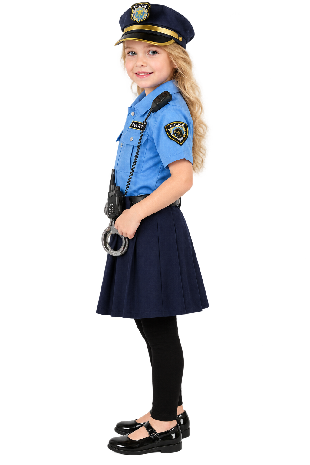 Girls’ Police Officer Halloween Costume Set