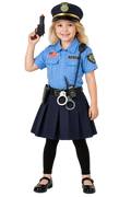 Girls’ Police Officer Halloween Costume Set