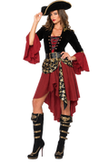 Women’s Pirate Captain Halloween Costume Set