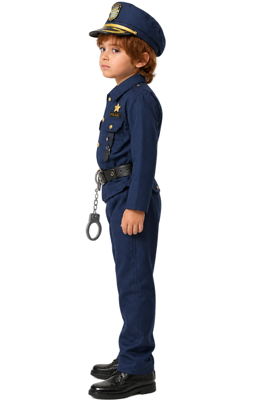 Kids’ Police Officer Halloween Costume – Boys’ Cop Uniform Set