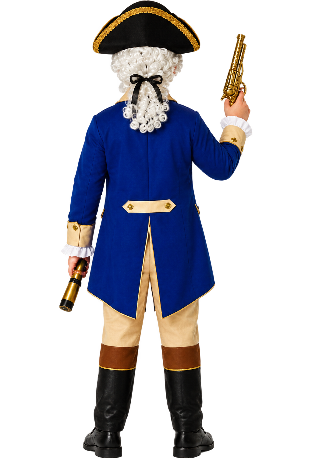 Boys’ Deluxe Colonial General Costume Set with Accessories – Royal Blue