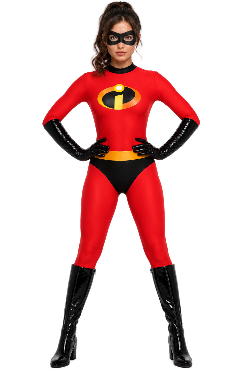 Girls’ Red Superhero Halloween Costume