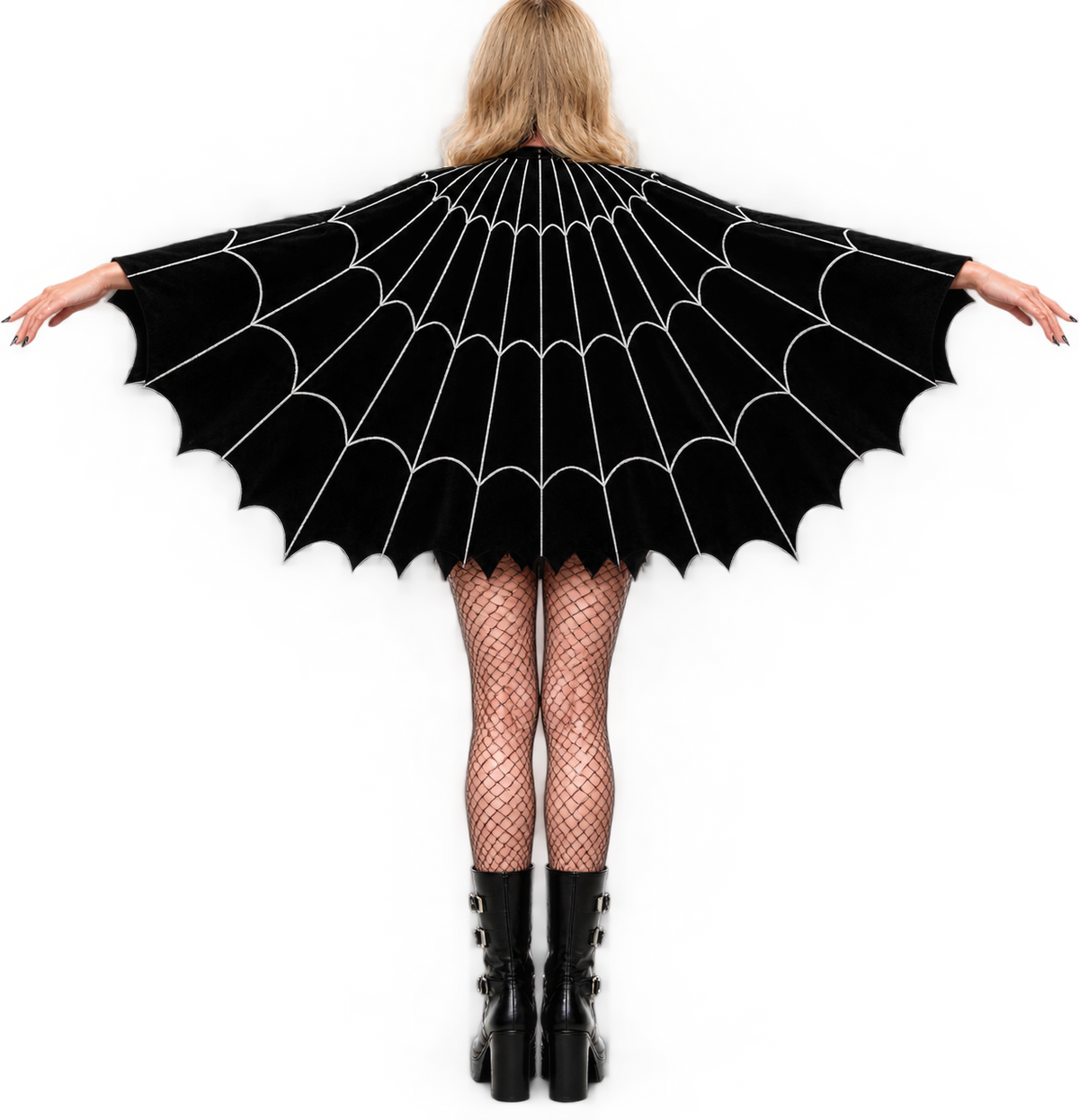 Women’s Spider Web Cape Halloween Costume