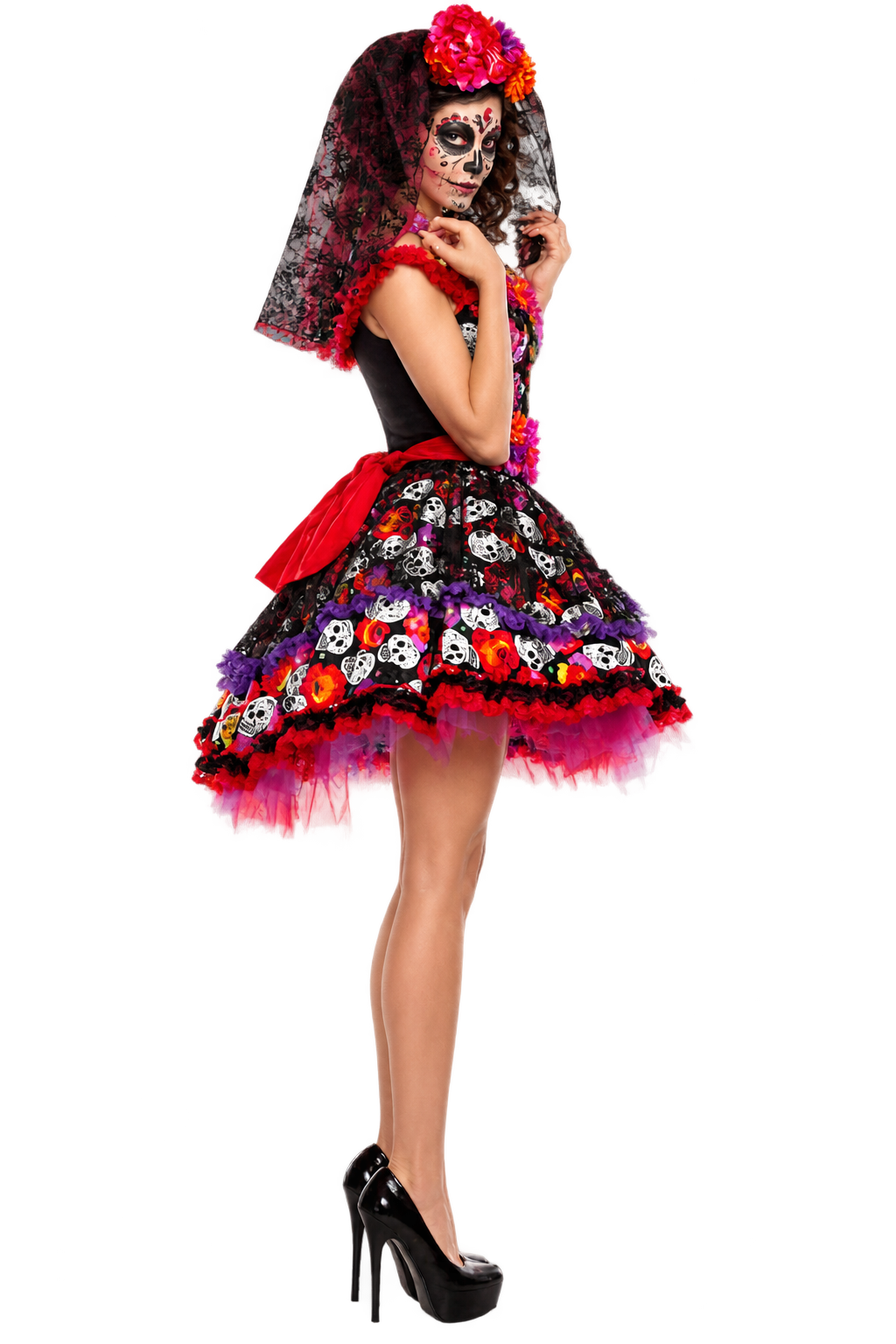 Women’s Day of the Dead Sugar Skull Halloween Costume