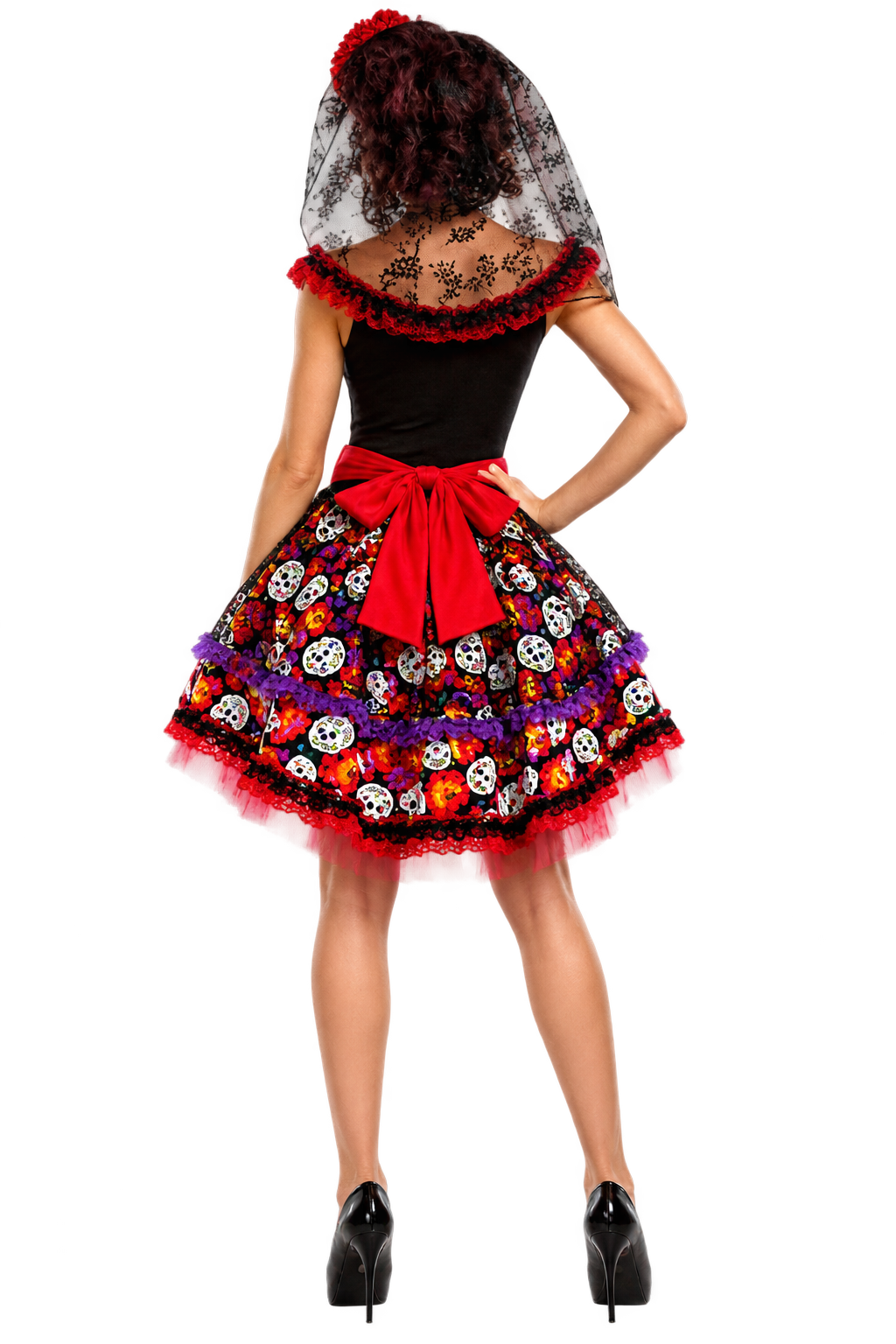 Women’s Day of the Dead Sugar Skull Halloween Costume