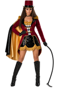 Women’s Burgundy Ringmaster Halloween Costume