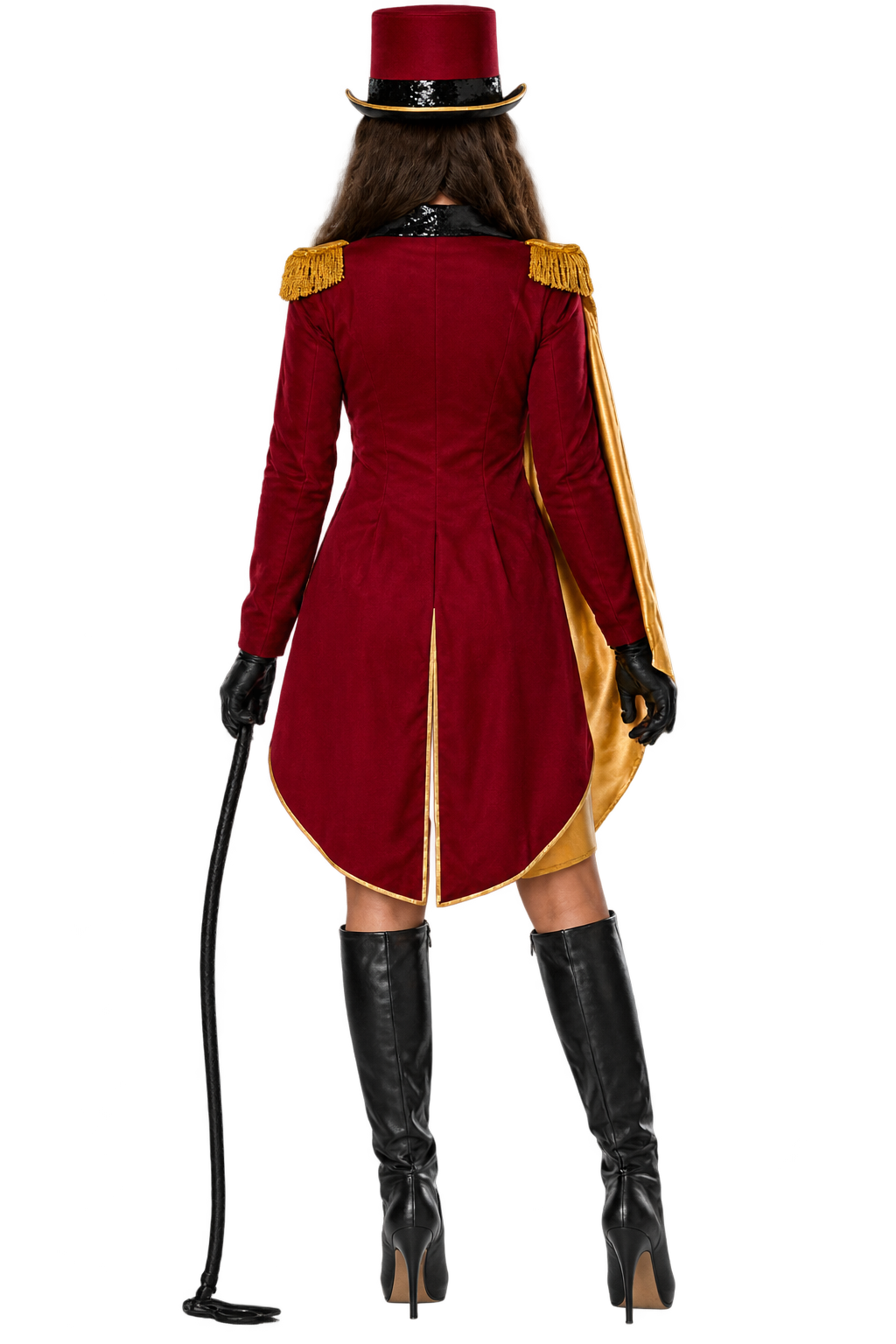 Women’s Burgundy Ringmaster Halloween Costume
