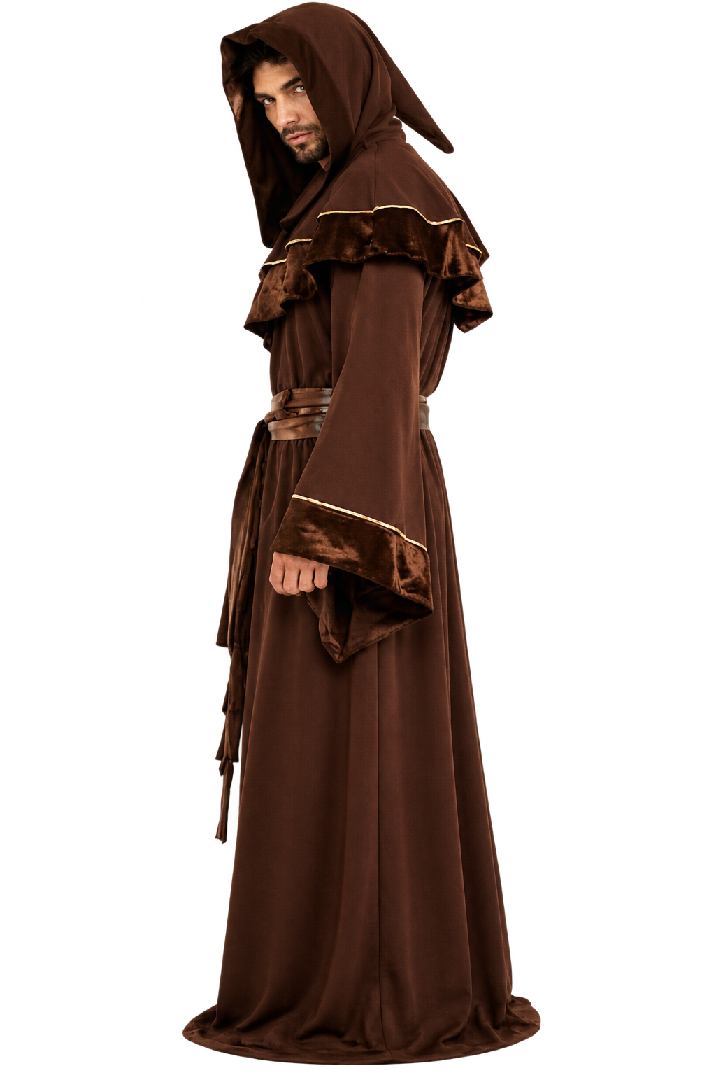Men’s Medieval Hooded Monk Halloween Costume