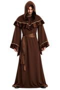 Men’s Medieval Hooded Monk Halloween Costume