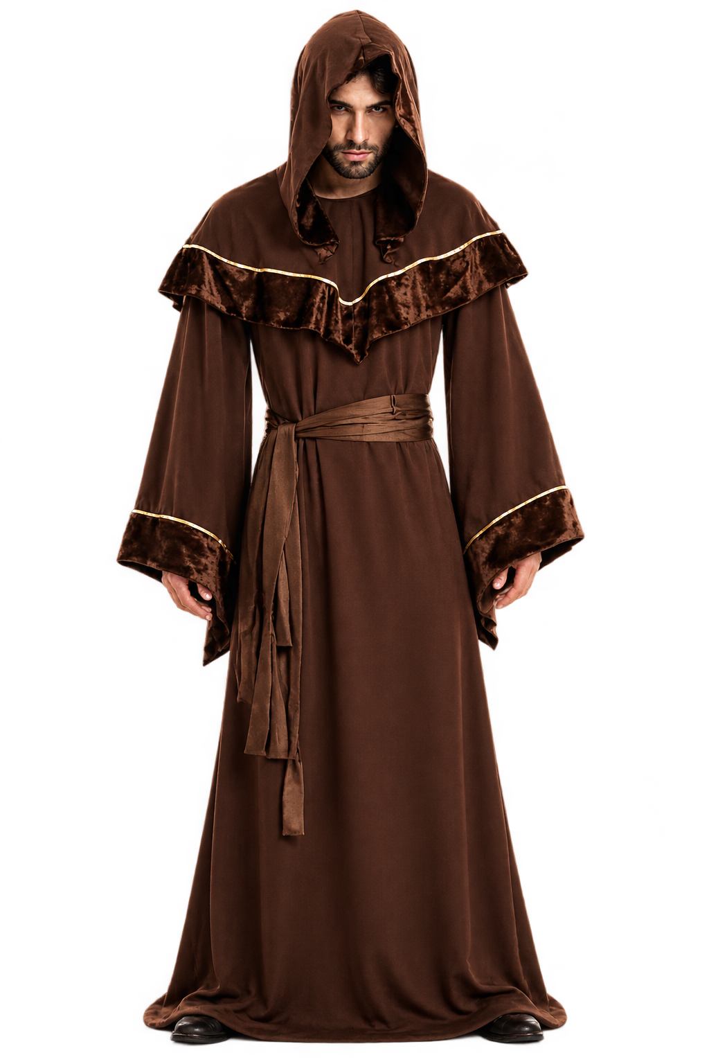 Men’s Medieval Hooded Monk Halloween Costume