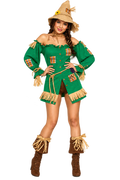 Women’s Green Scarecrow Halloween Costume