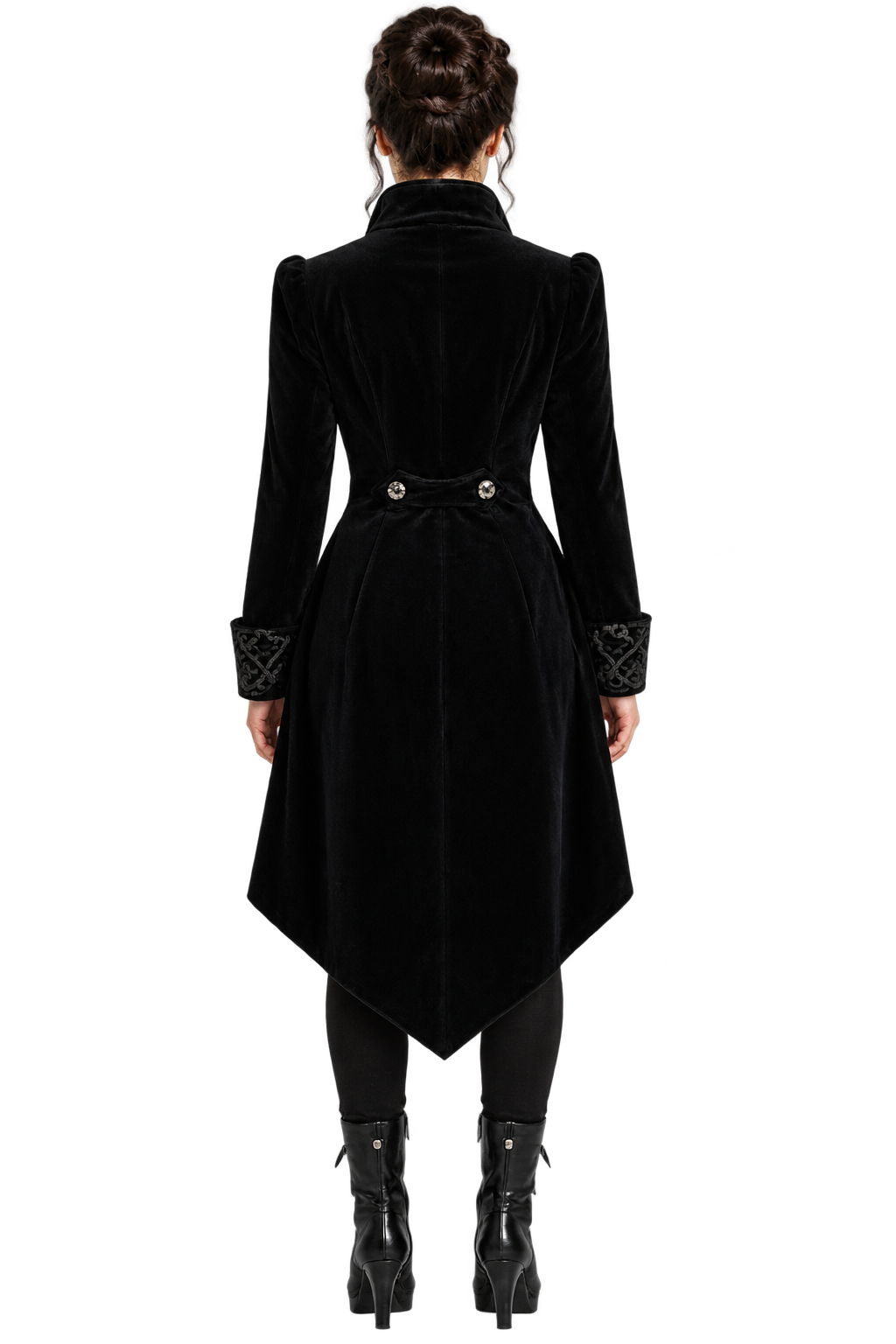 Women’s Gothic Victorian Tailcoat – Vampire Halloween Costume Coat