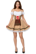 Women’s Bavarian Oktoberfest Dirndl Costume – Halloween Party Dress
