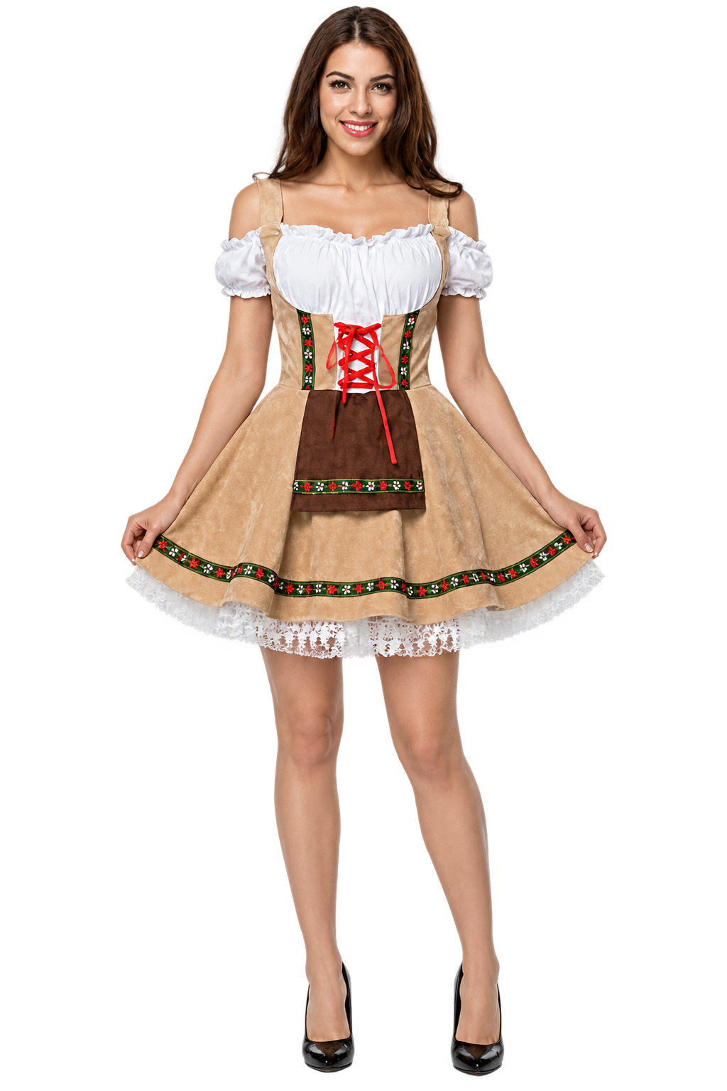 Women’s Bavarian Oktoberfest Dirndl Costume – Halloween Party Dress