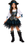 Girls Pirate Captain Costume – Halloween Adventure Dress