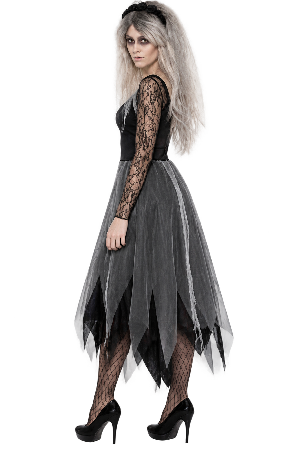 Women’s Haunted Ghost Bride Costume – Gothic Halloween Dress
