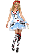 Women’s Wonderland Card Costume – Fantasy Halloween Dress