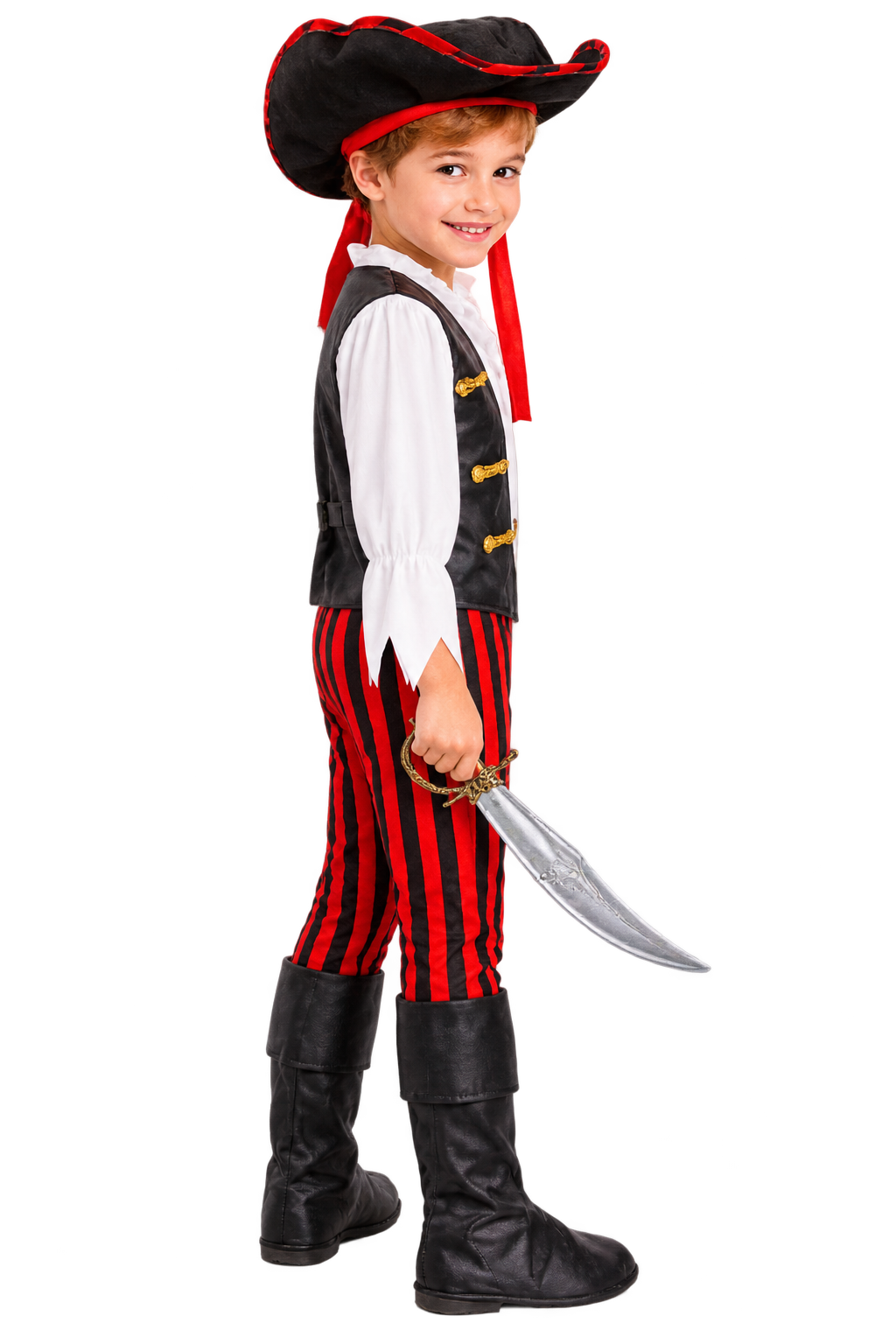 Kids Pirate Captain Costume – Halloween Adventure Outfit