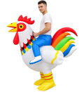 Adult Inflatable Rooster Riding Costume – Hilarious Halloween Party Outfit