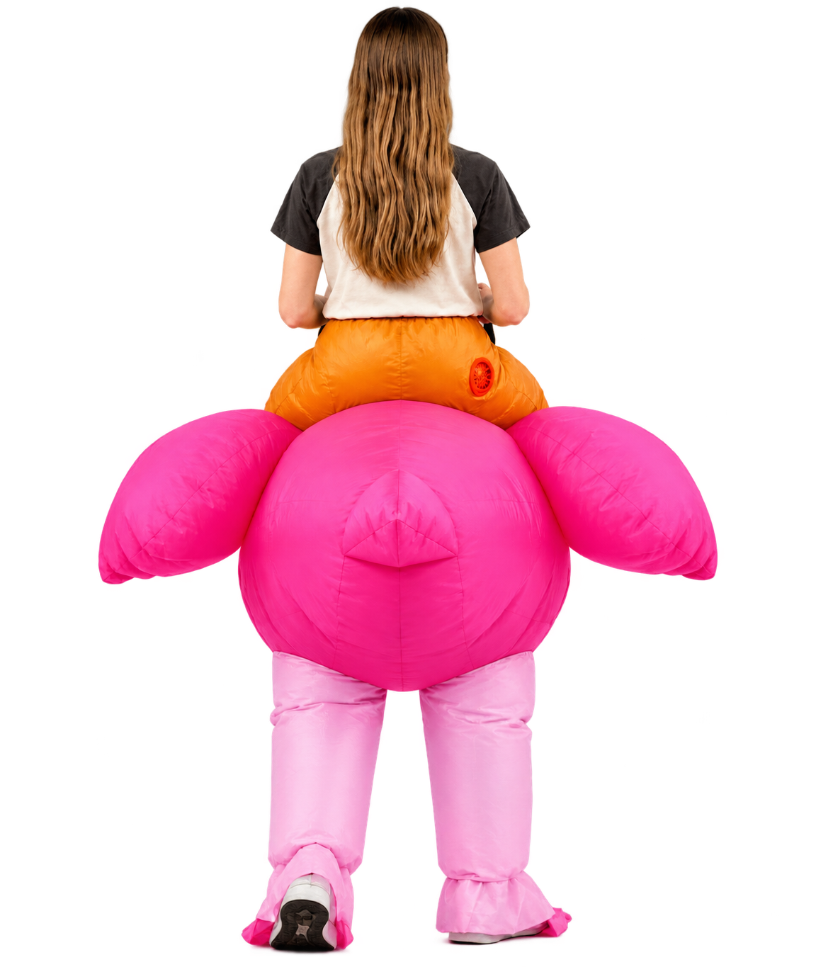 Adult Inflatable Flamingo Rider Costume – Funny Halloween Outfit