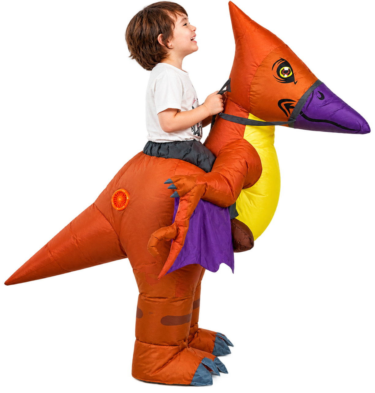 Kids Inflatable Pterodactyl Rider Costume – Dinosaur Halloween Outfit