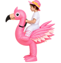 Kids Inflatable Flamingo Rider Costume – Funny Halloween Outfit