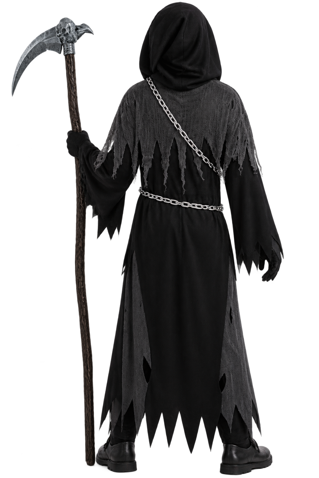 Kids Dark Grim Reaper Halloween Costume