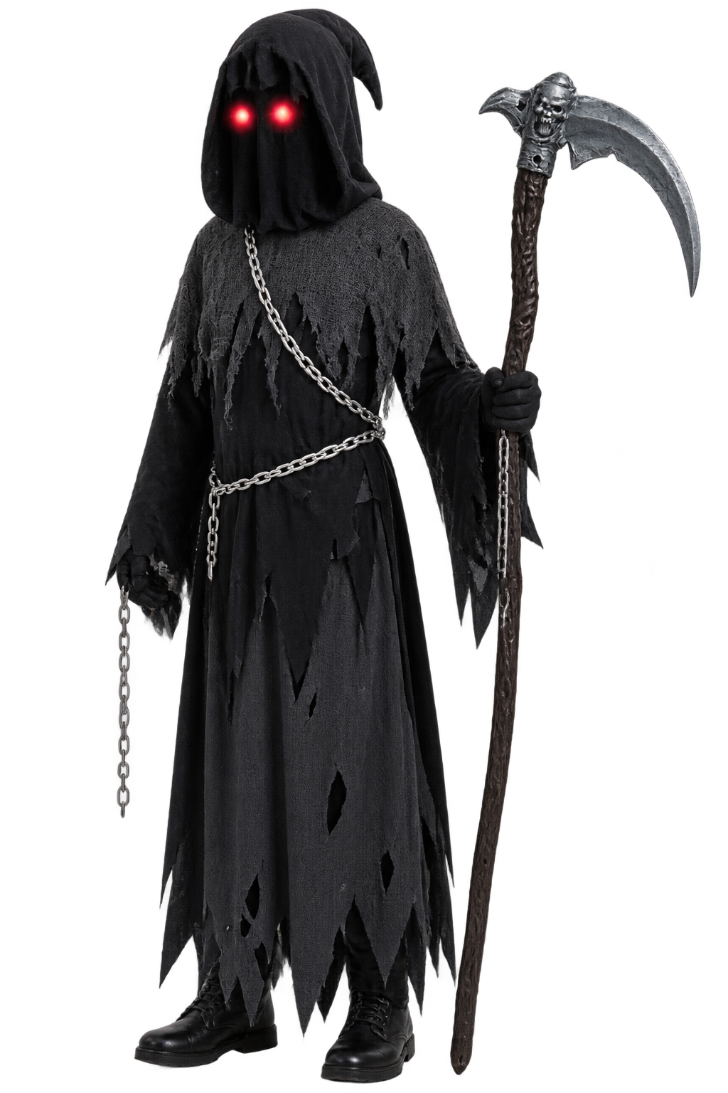 Kids Dark Grim Reaper Halloween Costume