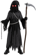 Kids Dark Grim Reaper Halloween Costume