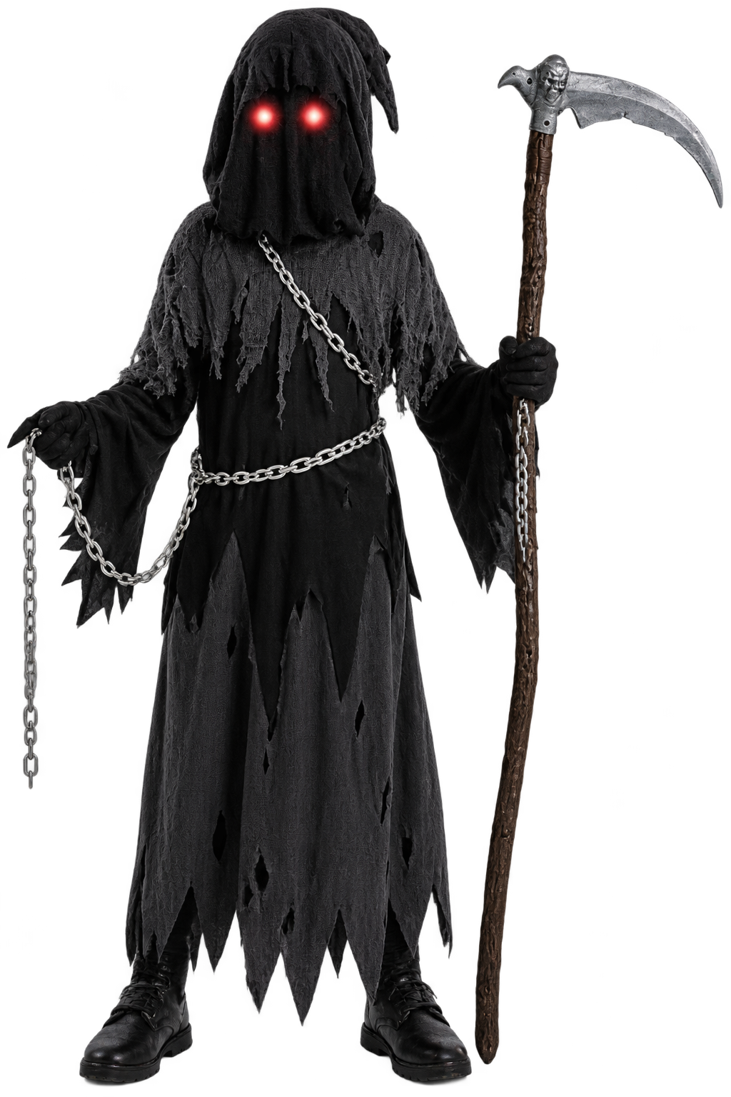 Kids Dark Grim Reaper Halloween Costume