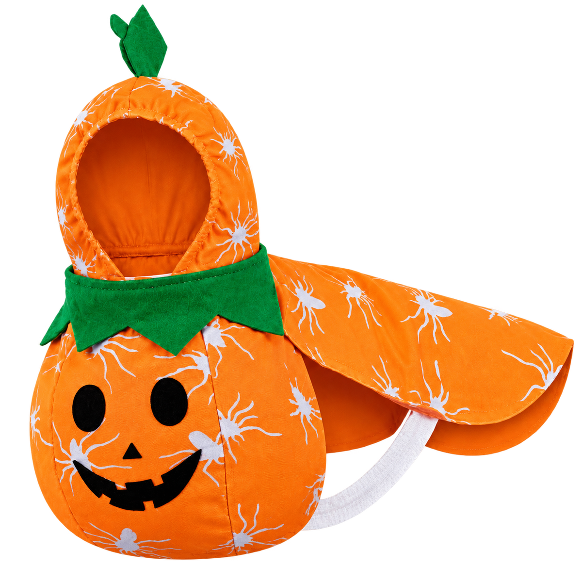 Halloween Pumpkin Dog Costume – Cute Pumpkin Outfit with Hood for Dogs
