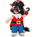 Pirate Dog Costume – Halloween Captain Outfit with Hat for Dogs