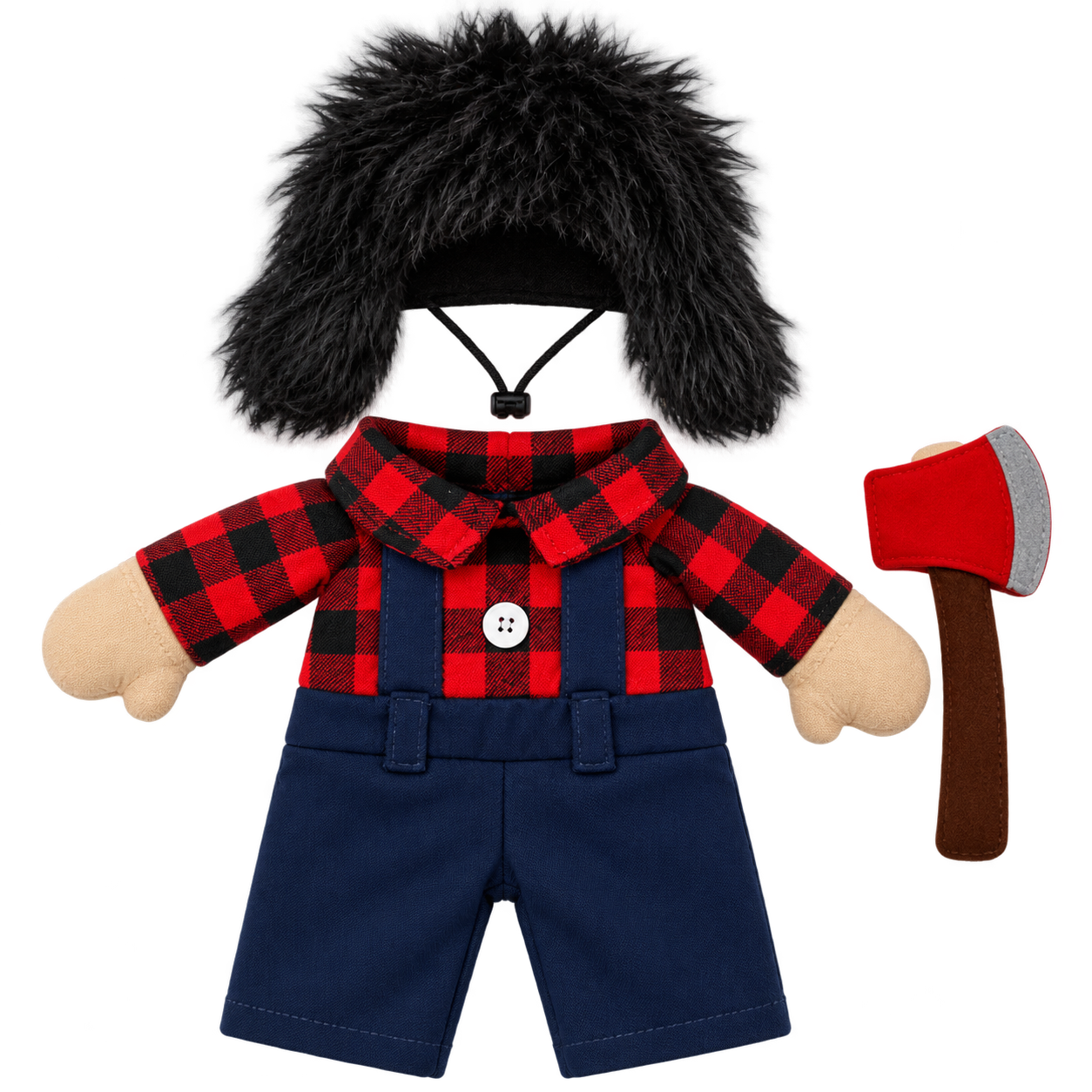 Lumberjack Dog Costume – Funny Woodsman Halloween Outfit for Dogs