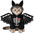 Halloween Bat Cat Costume – Cute Skeleton Wing Hoodie Outfit for Cats