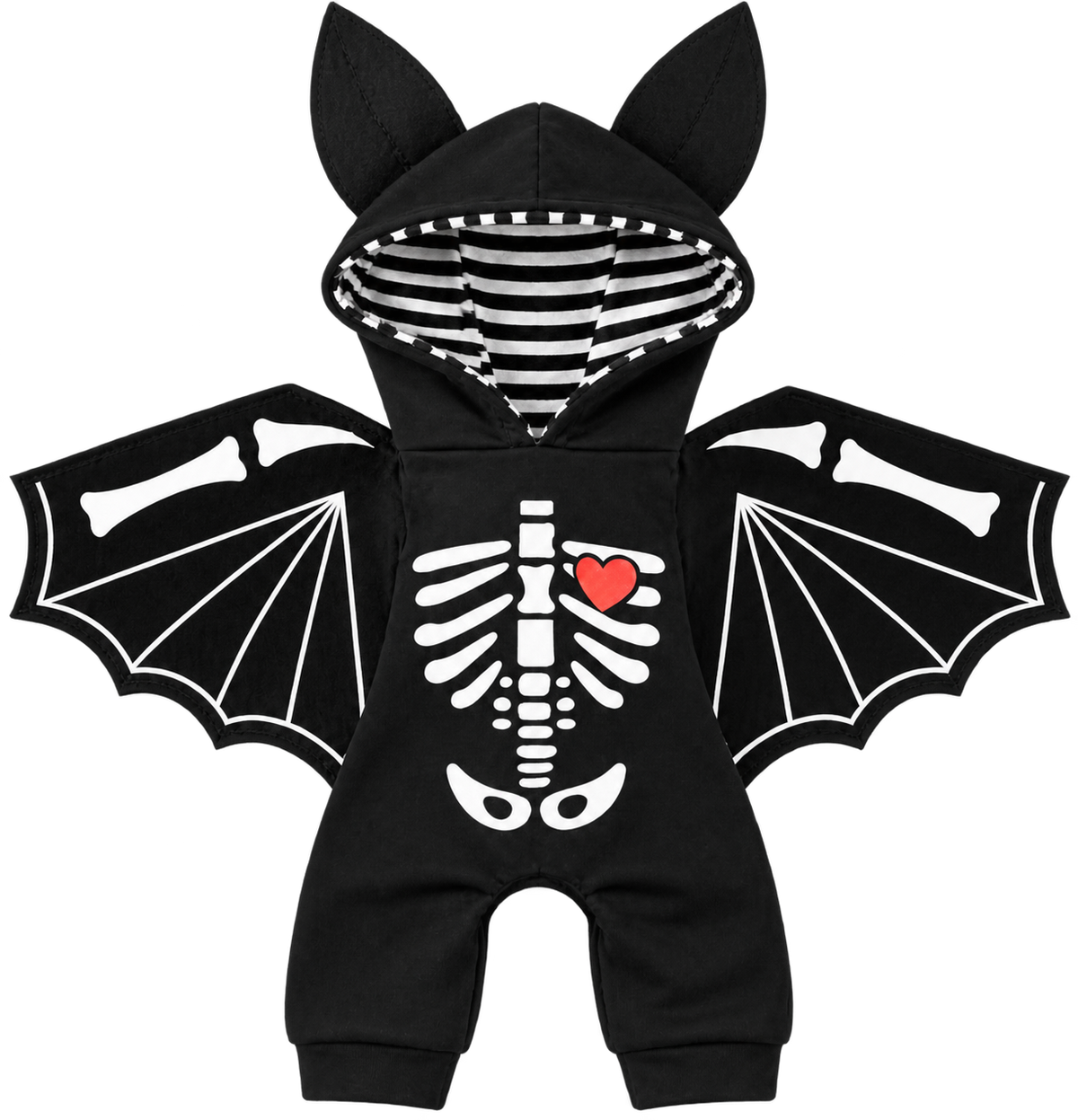 Halloween Bat Cat Costume – Cute Skeleton Wing Hoodie Outfit for Cats