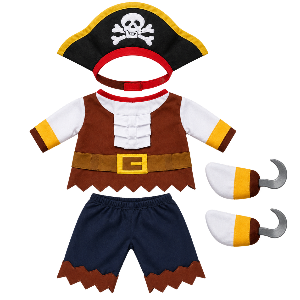 Pirate Cat Costume – Halloween Captain Outfit with Pirate Hat for Cats