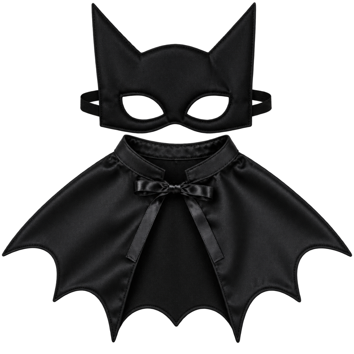 Halloween Bat Cat Costume – Cute Black Bat Wings Mask Outfit for Cats
