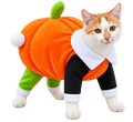 Halloween Pumpkin Costume for Cats – Cute Pumpkin Pet Outfit