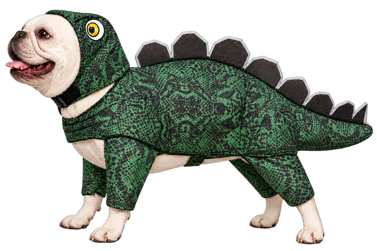 Dinosaur Halloween Dog Costume – Green T-Rex Monster Outfit for Dogs