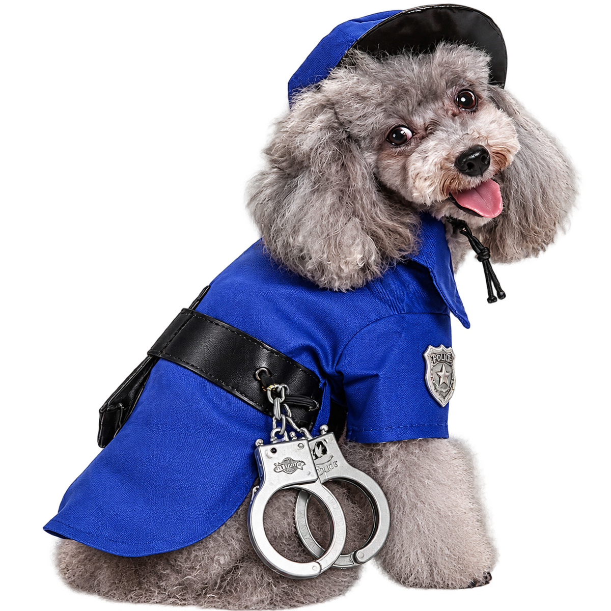 Halloween Prisoner Dog Costume – Police Escape Jail Outfit for Dogs