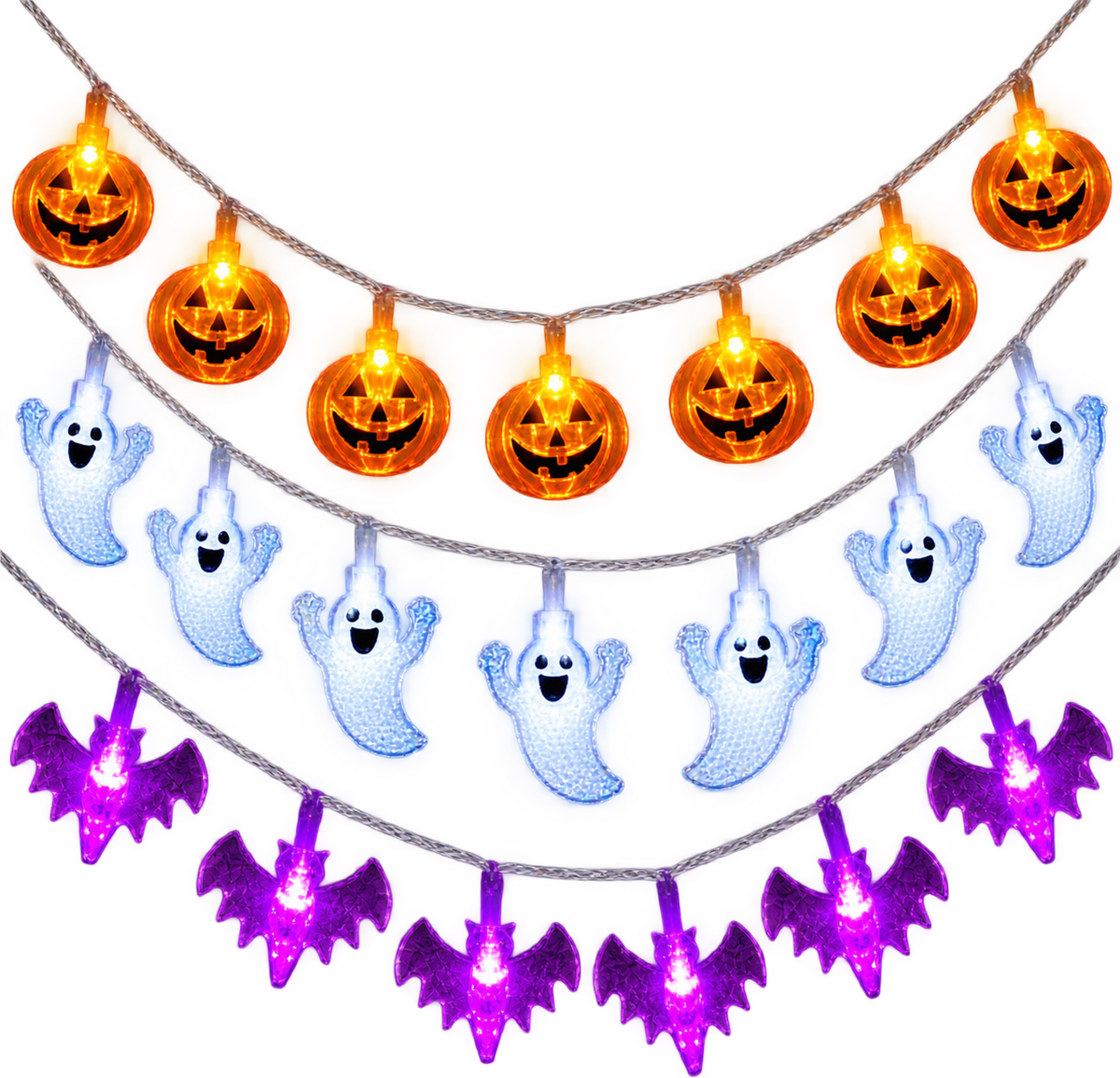 Creative Halloween pumpkin lantern in 3 sets