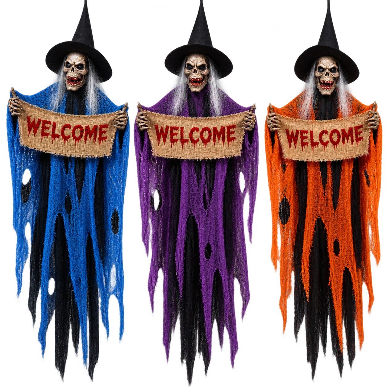 Electric Resin Skull for Halloween Decoration