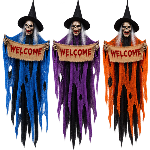 Electric Resin Skull for Halloween Decoration